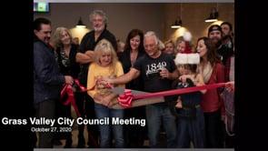 Grass Valley City Council Meeting 10/27/2020