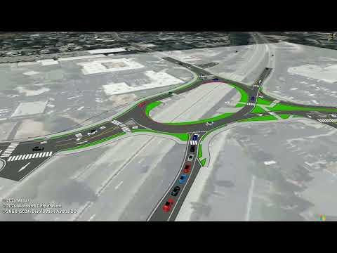 Downtown Grass Valley Roundabout 